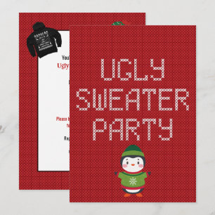 Weihnachts-Hässlich-Pullover-Party Einladung