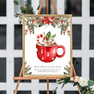 Weihnachts-Heiße-Schokoladen-Bar-Signature-Getränk Poster