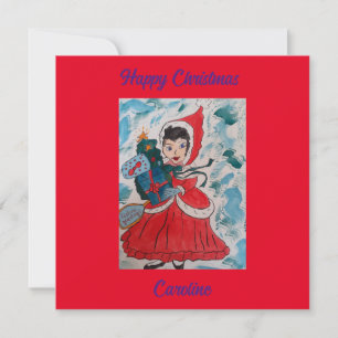 Weihnachts-Helfer-Flat Weihnachtskarte Karte