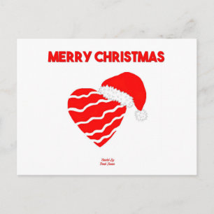 Weihnachts-Herz-Postkarte Postkarte