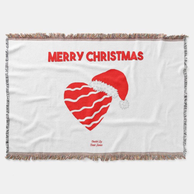 Weihnachts-Herzklopfen Decke (Vorderseite)