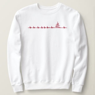 Weihnachts-Herzschlag-Sweatshirt Sweatshirt