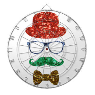 Weihnachts-Hipster Dartscheibe