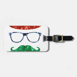 Weihnachts-Hipster Gepäckanhänger