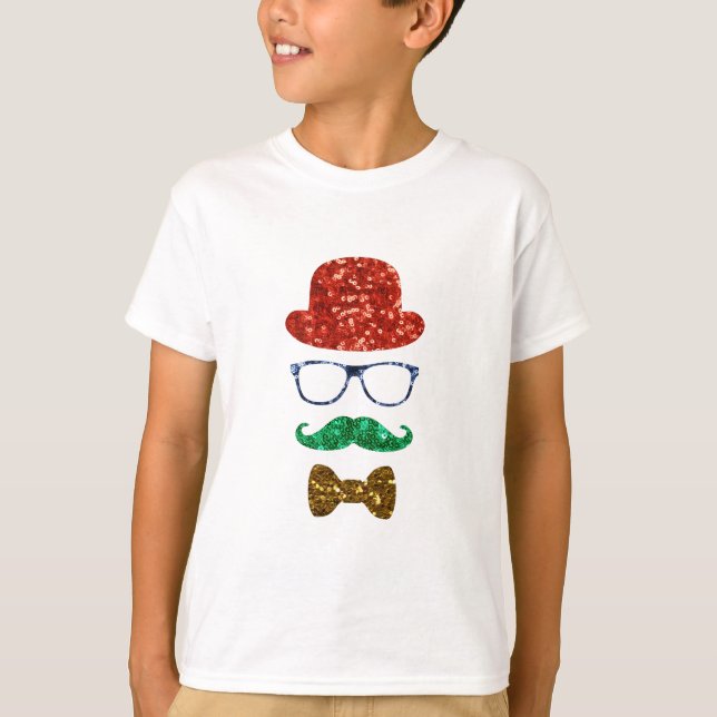 Weihnachts-Hipster T-Shirt (Vorderseite)