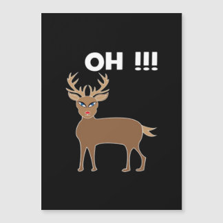 Weihnachts Hirsch Saison Cute Festliche Retro Stil Magnetkarte