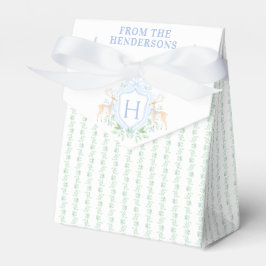 Weihnachts-Hirsch-Wappen | Monogramm Geschenkschachtel