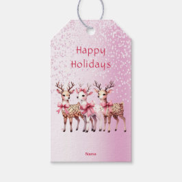 Weihnachts-Hirschgeschenk-Tag Geschenkanhänger