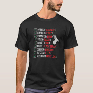 Weihnachts-Hirschjäger Weihnachten-Rentierfleisch T-Shirt