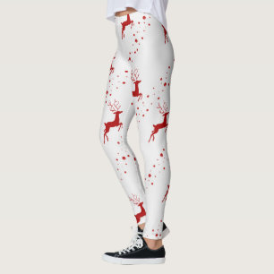 Weihnachts-Hirschmuster Leggings