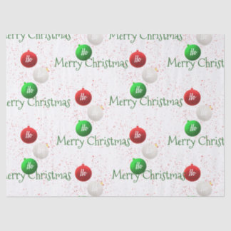 Weihnachts Ho Ho Ho Ornament Tissure Papier