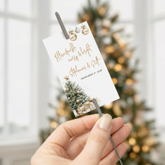 Weihnachts-Hochzeitsthemen-Funke-Tag Visitenkarte