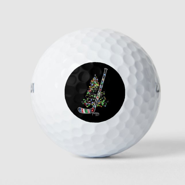 Weihnachts-Hockey-Sportball-Weihnachtsmannmütze Xm Golfball (Vorderseite)