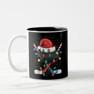 Weihnachts-Hockey-Xmas-Santa-Sportmütze Ball Zweifarbige Tasse