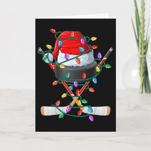 Weihnachts-Hockey-Xmas-Santa-Sportmütze Byll Kinde Karte