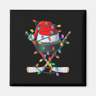 Weihnachts-Hockey-Xmas-Santa-Sportmütze Ll Kinder  Magnet