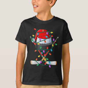 Weihnachts-Hockey-Xmas-Santa-Sportmütze Ll Kinder T-Shirt