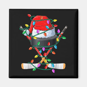 Weihnachts-Hockey Xmas Santa Srts Hut Ball Kinder Magnet