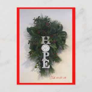 Weihnachts-Hoffnung Postkarte - anpassen