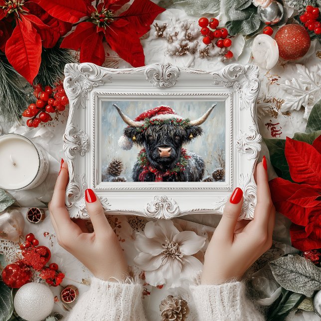 Weihnachts-Höhepunkt Kuh Decoupage Seidenpapier (Von Creator hochgeladen)