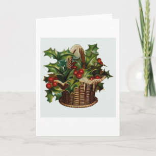 Weihnachts Holly Feiertagskarte