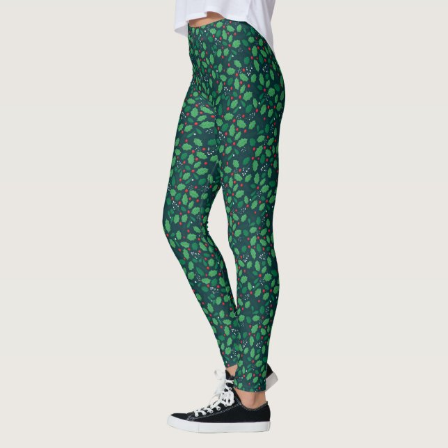 Weihnachts Holly Leggings (Links)