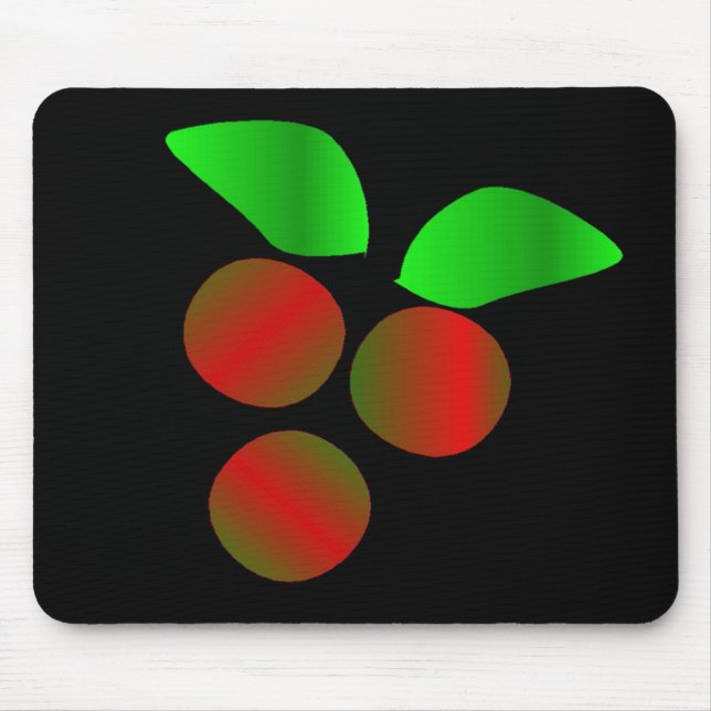 Weihnachts Holly Mousepad (Vorne)