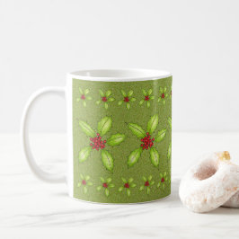 Weihnachts-Holly-Tasse Kaffeetasse