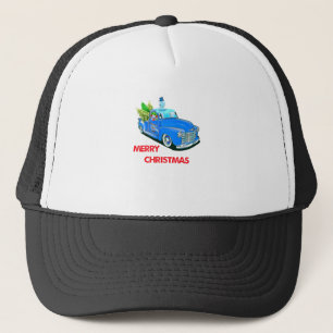 Weihnachts-Holzlastwagen-Baum-Geschenk für Xmas-Ur Truckerkappe