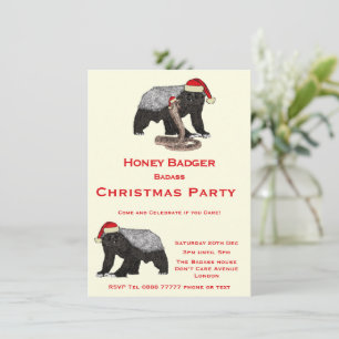 Weihnachts-Honigdachs Lustiges Festtags-Party für
