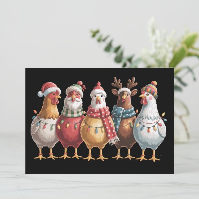 Weihnachts-Hühner Weihnachten Weihnachten Hühnerge (Stehend Vorderseite)