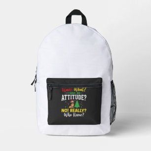 Weihnachts-Hund Attitüde Humor Bedruckter Rucksack