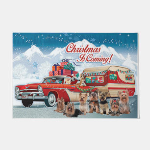 Weihnachts-Hund Begrüßungsmatte, Weihnachten kom Fußmatte