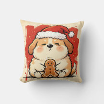 Weihnachts Hund Chinesische Tierkreis Wurfkissen