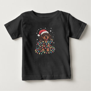 Weihnachts Hund Dachshund Nikolaus Weihnachten Wie Baby T-shirt