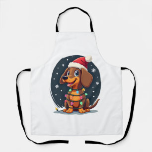 Weihnachts Hund Dachshund Nikolaus Weihnachten Wie Schürze