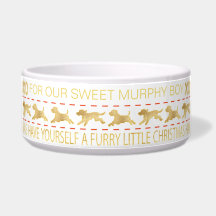 Weihnachts-Hund-Hundeschale "GOLD/UGLY SWEATER"
