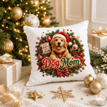 Weihnachts-Hund-Mama Rot Grün Zitat Dekoratives Ki
