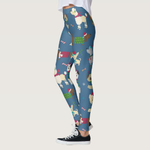 Weihnachts-Hund Niedliche Doggie Leggings