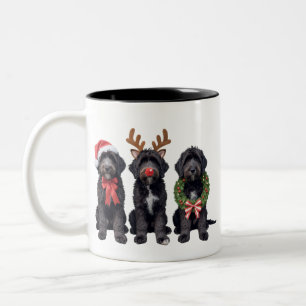Weihnachts Hund Schwarz Goldendoodle Doodle Mama W Zweifarbige Tasse