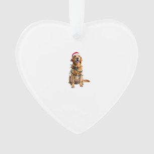 Weihnachts-Hund-Shirt, Weihnachten Golden Retrieve Ornament