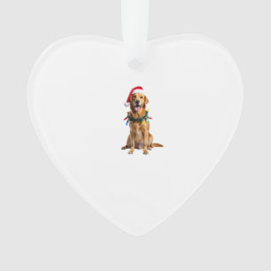 Weihnachts-Hund-Shirt, Weihnachten Golden Retrieve Ornament