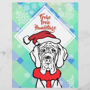 Weihnachts-Hund Streuzettel Flyer