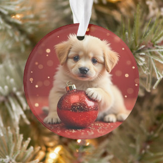 Weihnachts-Hunde-Ornament Ornament