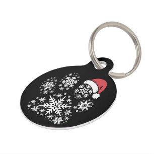 Weihnachts-Hundepfoten-Santa-Hut Besitzer Geschenk Haustiermarke