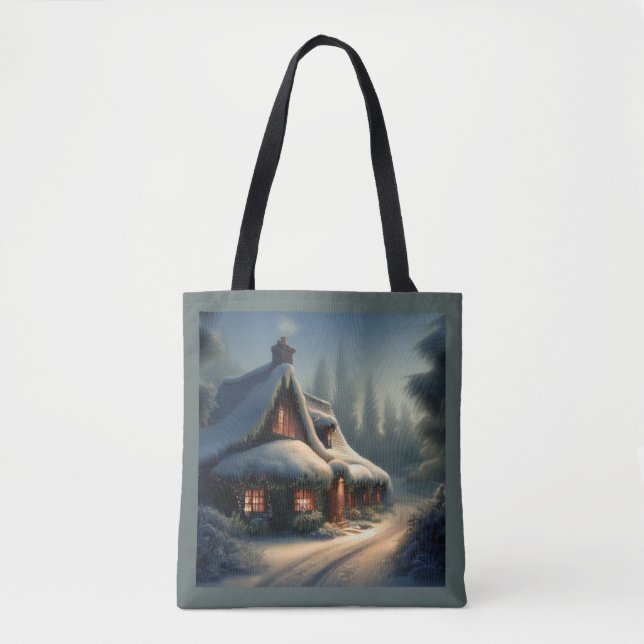 Weihnachts-Hütte 3 Tasche (Vorderseite)