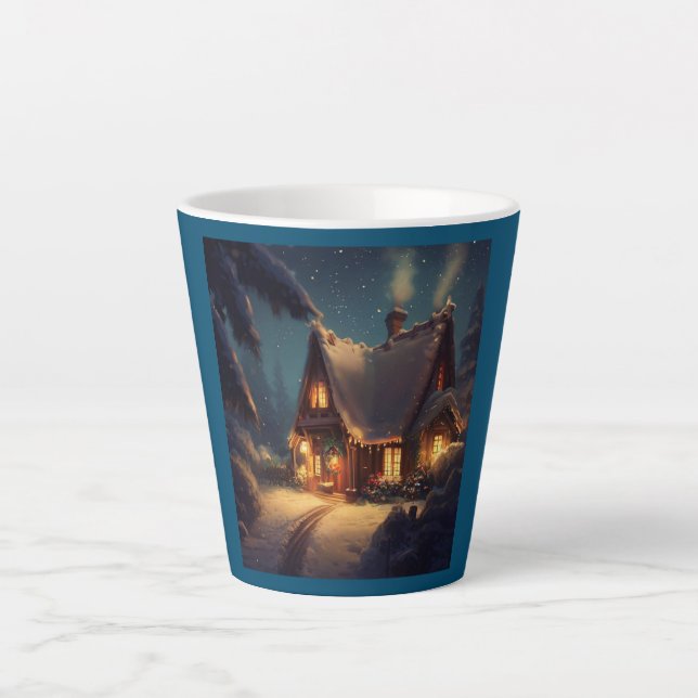 Weihnachts-Hütte 4 Milchtasse (Vorderseite)