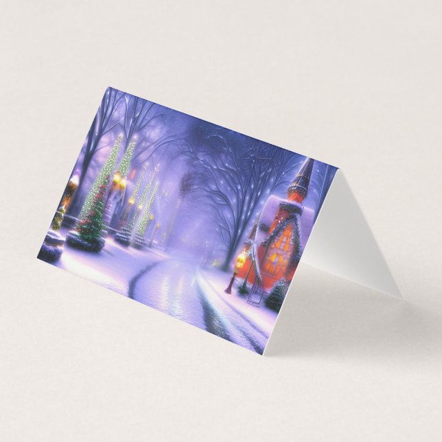 Weihnachts-Hütte Winter Winderland (Vorderseite)