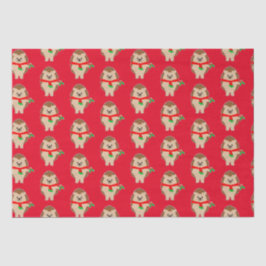 Weihnachts-Igel Holly: Sei Jolly! Geschenkpapier Seidenpapier