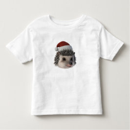 Weihnachts-Igel oder Opossum mit Santa Costum Kleinkind T-shirt